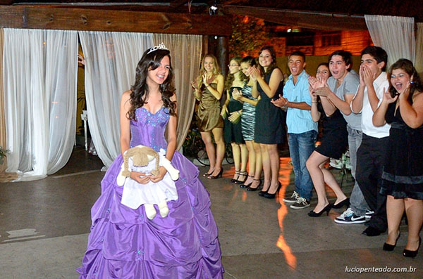 Foto do aniversário de 15 anos da debutante Giovanna