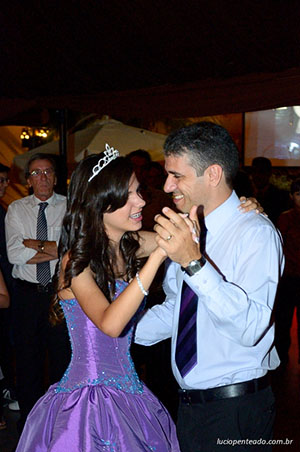 Foto do aniversário de 15 anos da debutante Giovanna