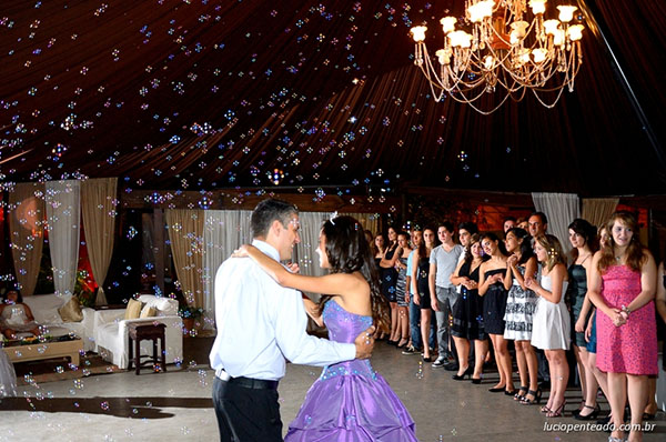 Foto do aniversário de 15 anos da debutante Giovanna