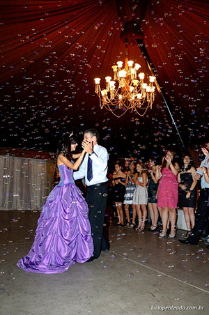 Foto do aniversário de 15 anos da debutante Giovanna