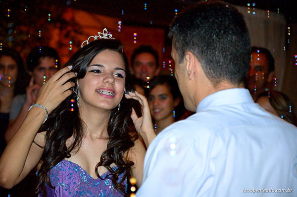 Foto do aniversário de 15 anos da debutante Giovanna