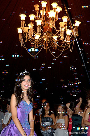 Foto do aniversário de 15 anos da debutante Giovanna