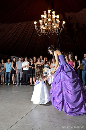 Foto do aniversário de 15 anos da debutante Giovanna