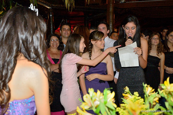 Foto do aniversário de 15 anos da debutante Giovanna